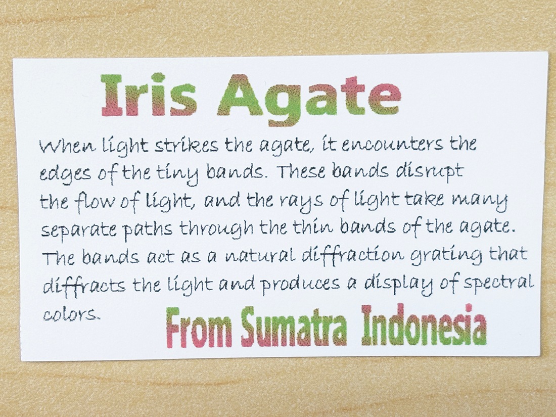 インドネシア産 イリスアゲート スライス /Iris Agate