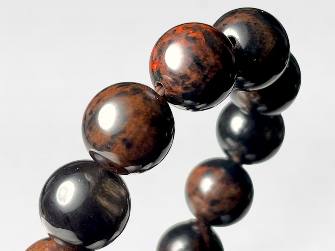 北海道産 花十勝石 ( 紅十勝石 ) 10mm ブレスレット