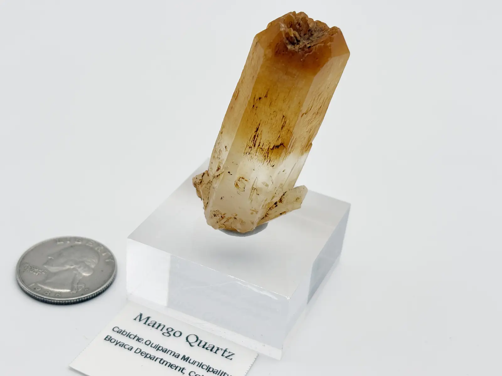 【コロンビア/ボヤカ産】マンゴークォーツ コロンビア産 マンゴークォーツ / Mango Quartz (ハロイサイトinクォーツ)
