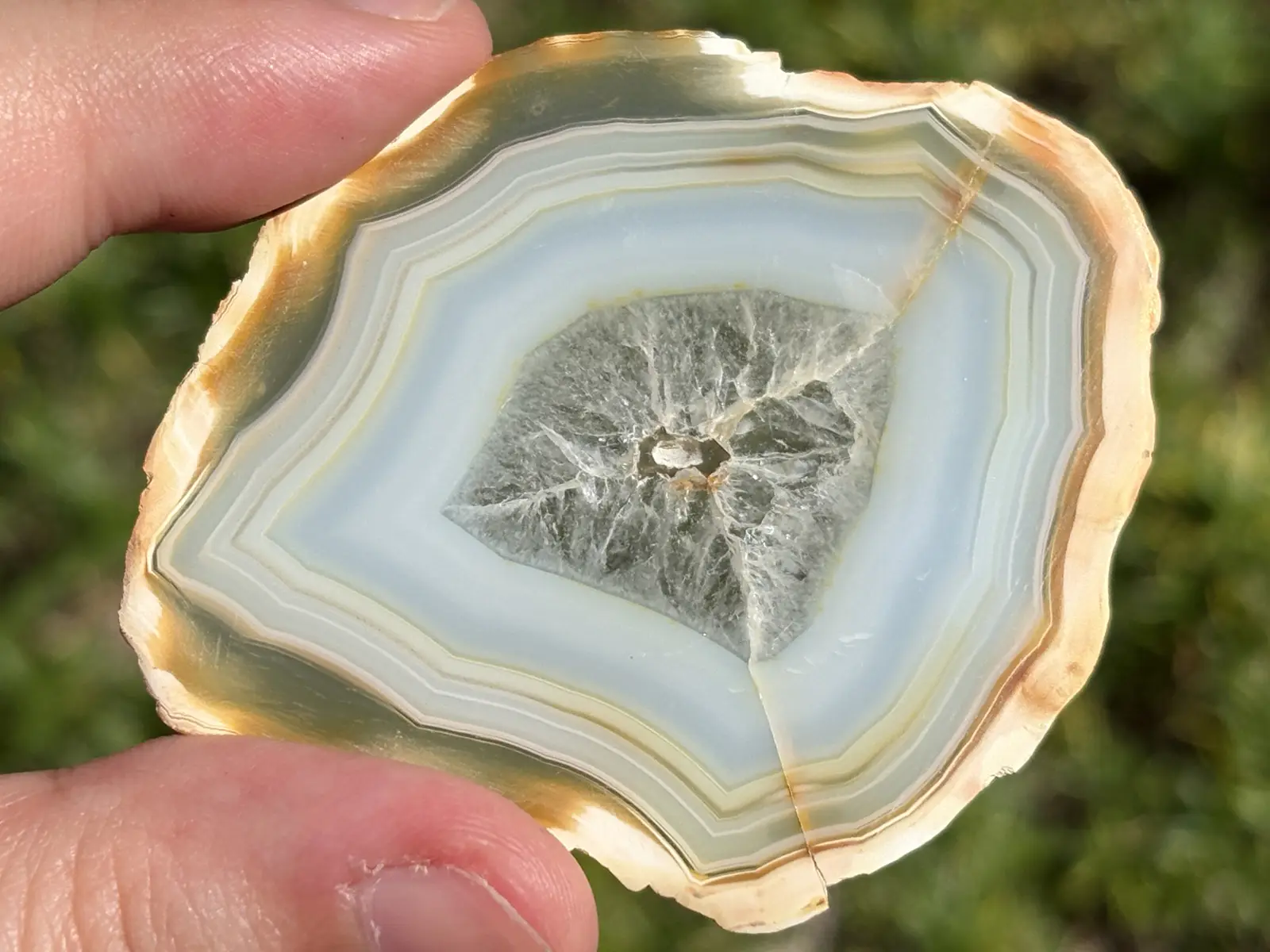 インドネシア産 イリスアゲート スライス /Iris Agate