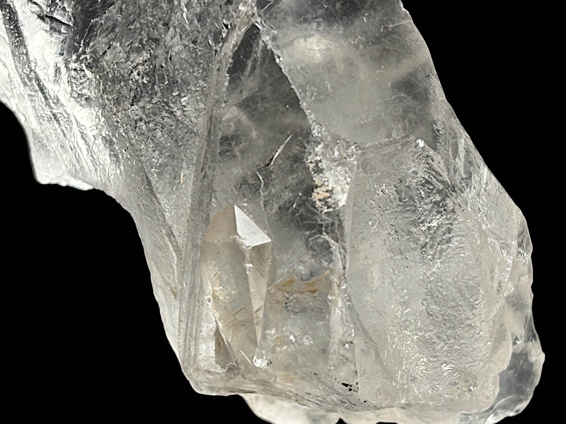 タンザニア産 モンドクォーツ ポイント (パストタイムリンク/貫入水晶