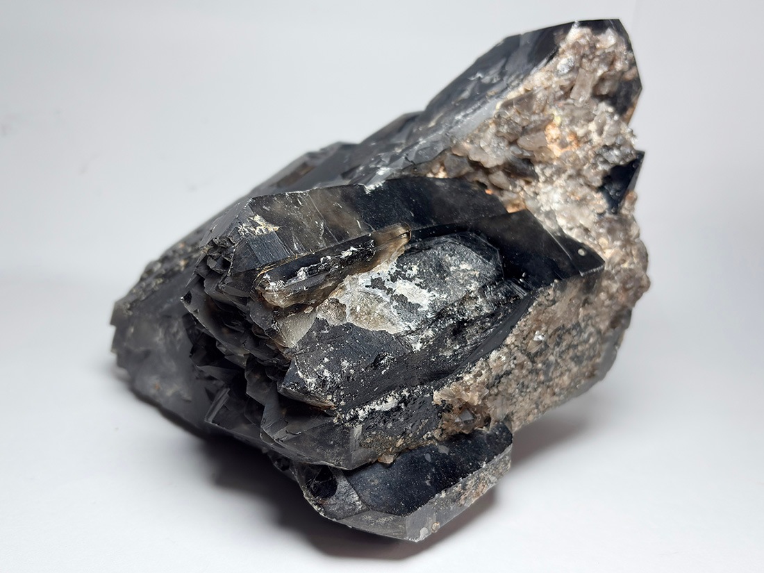 本物　黒水晶　モリオンクラスター 黒水晶（モリオン）原石クラスター［No.25］ | パワーストーン,天然石