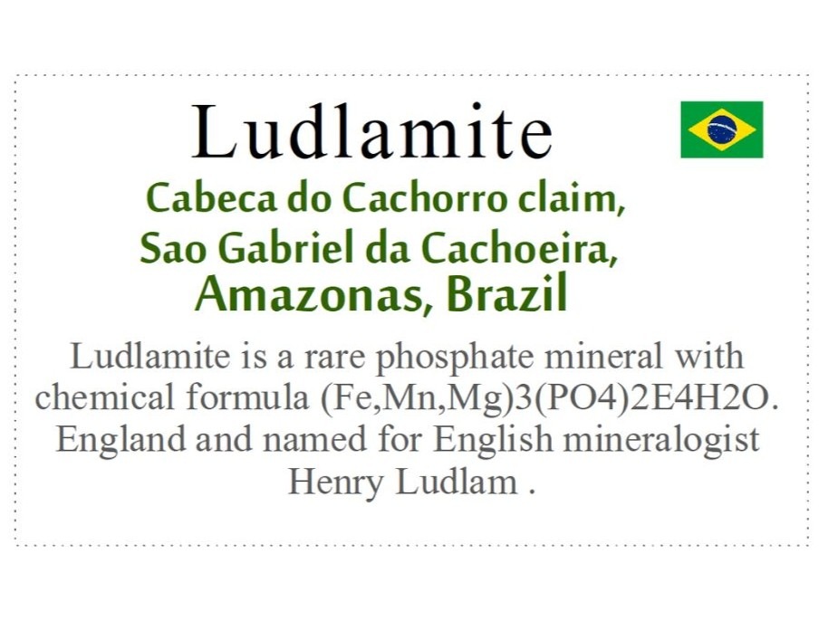 希少】 ブラジル産 ラドラマイト (ラドラム鉄鉱) / Ludlamite