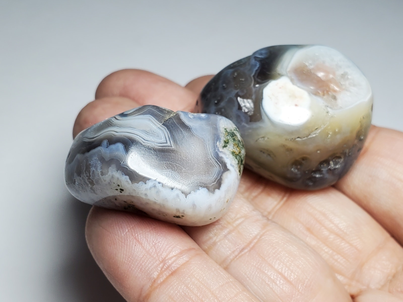 ボツワナアゲート タンブル2個セット | アゲート タンブル | 天然石  