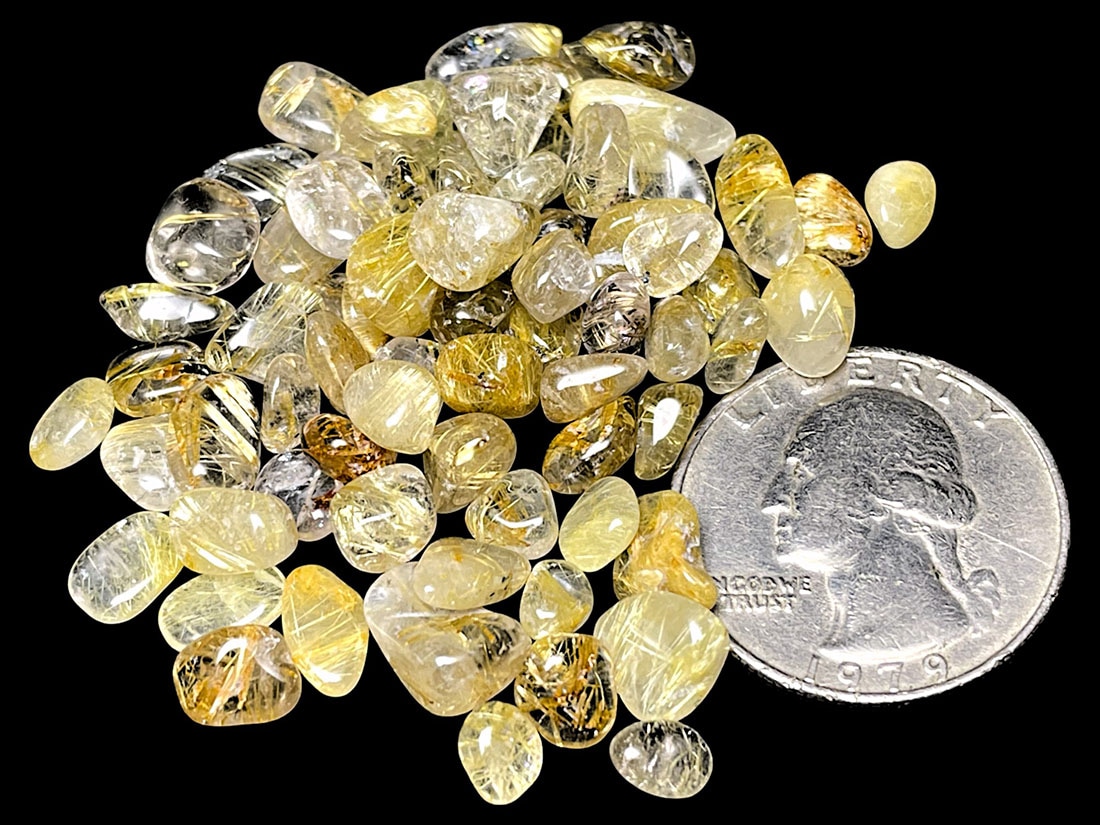 ブラジル産 ルチルクォーツ(小瓶入り) /Rutilated Quartz