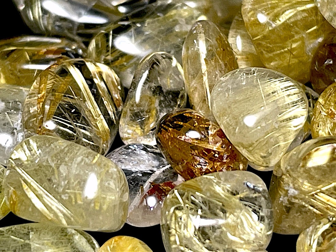 ブラジル産 ルチルクォーツ(小瓶入り) /Rutilated Quartz