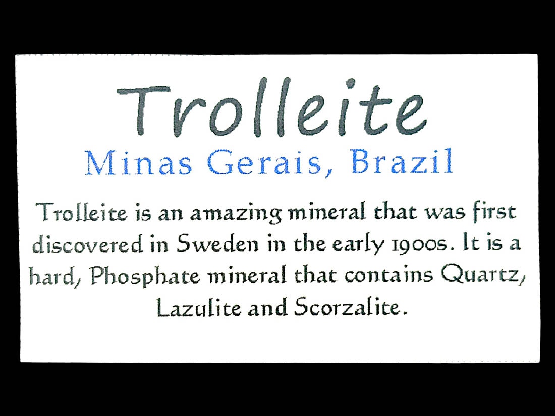ブラジル産 トロレアイト タンブル / Trolleite