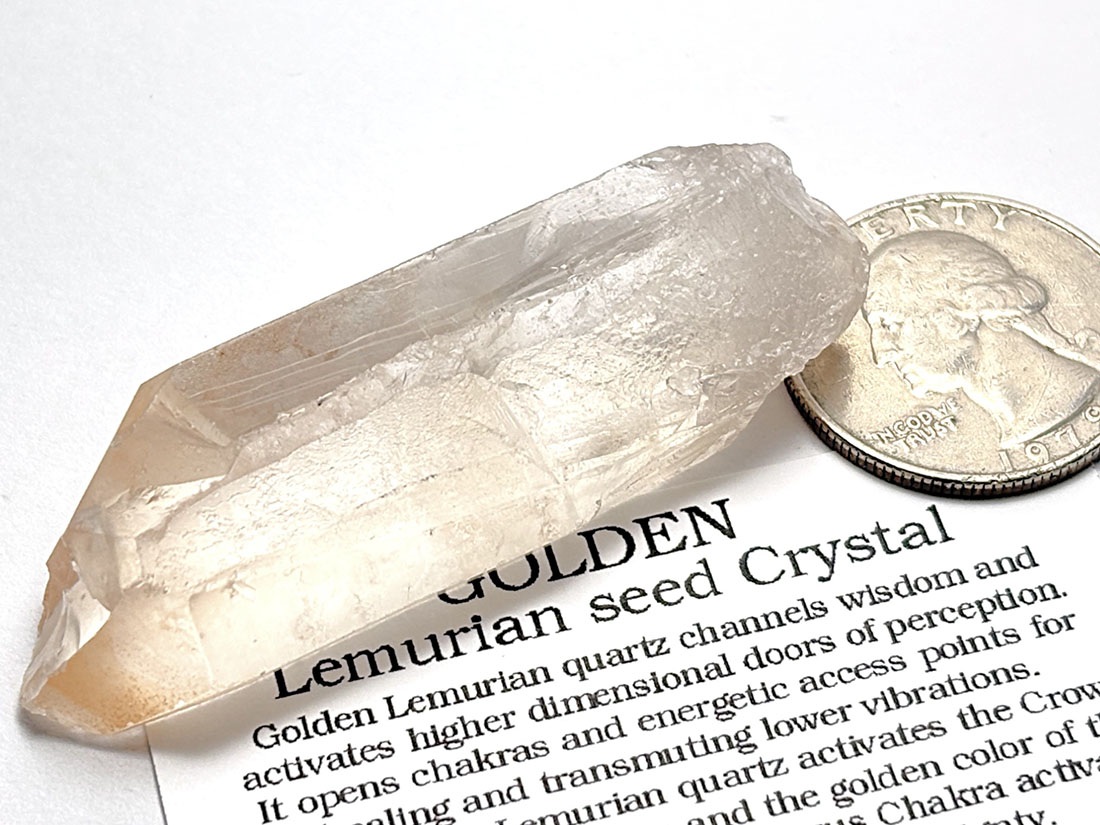バイーア州産 ゴールデンレムリアンクリスタル / Lemurian Seed Crystal