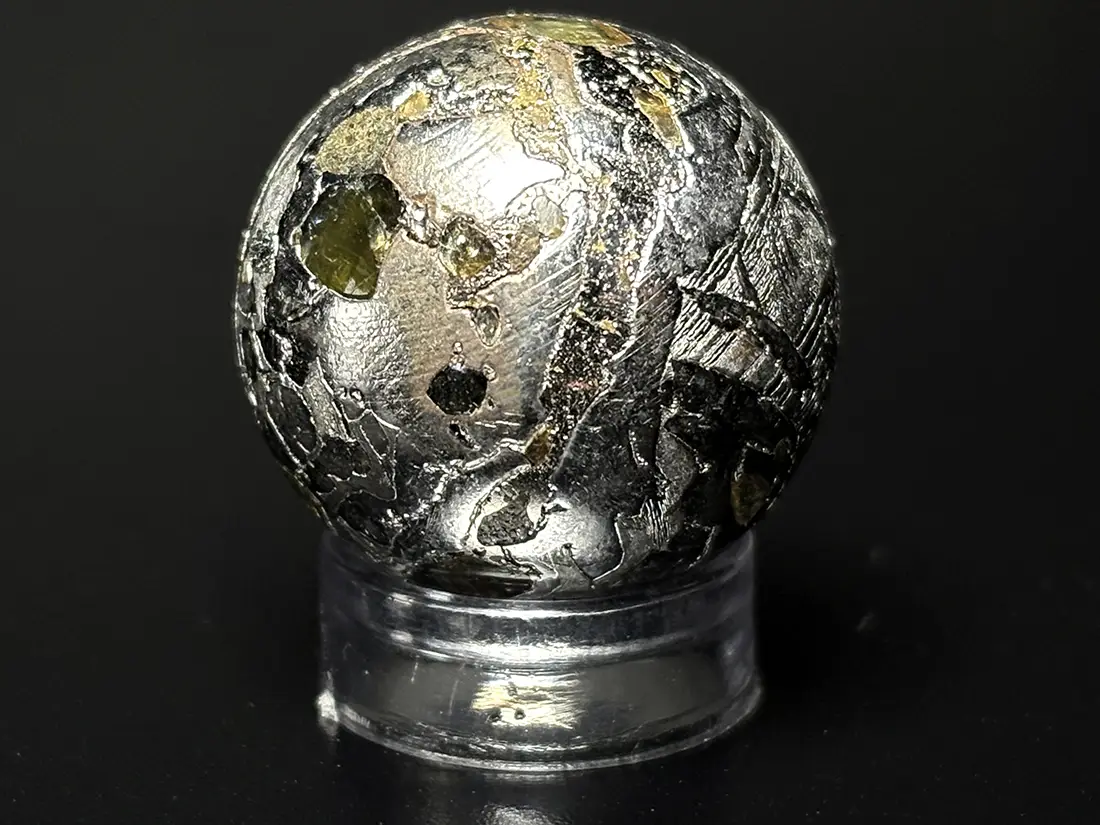 ロシア産 セイムチャン隕石 21mm 丸玉 / Seymchan meteorite Sphere