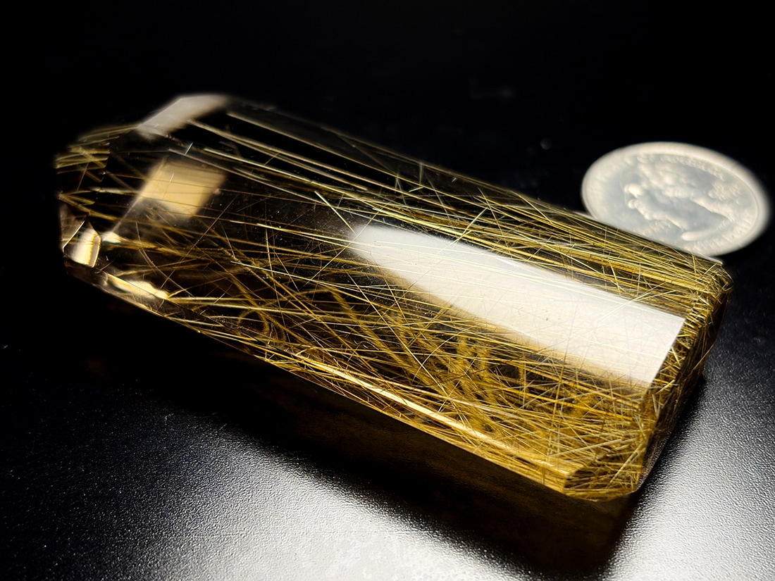 ブラジル・バイーア州産 ルチルクォーツ ポリッシュ / Rutilated Quartz