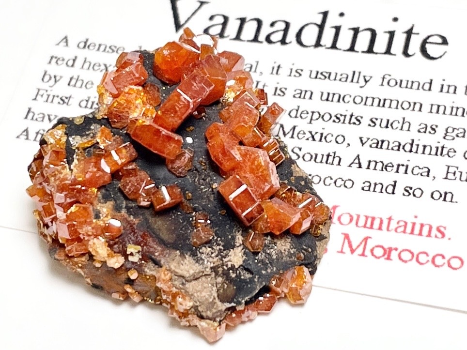 モロッコ産 バナジナイト ( 褐鉛鉱 )/ Vnanadinite