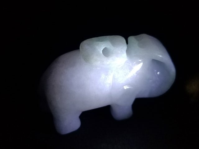 翡翠彫刻　象 翡翠 象 彫刻