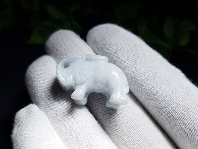翡翠彫刻　象 翡翠 象 彫刻