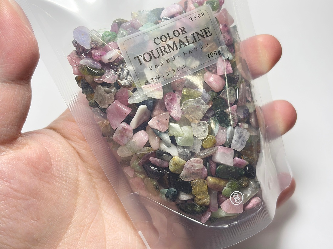 カラートルマリンさざれ 200g / Tourmaline