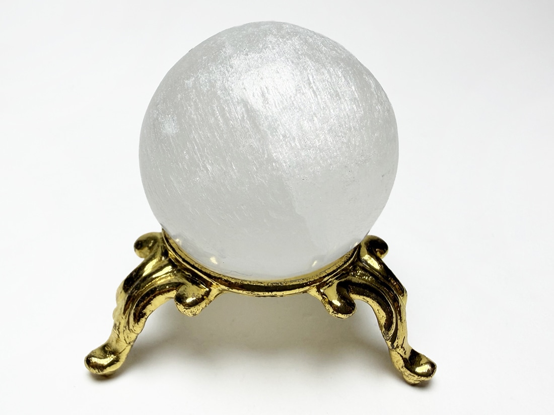 モロッコ産 セレナイト 36mm 丸玉 / Selenite Sphere