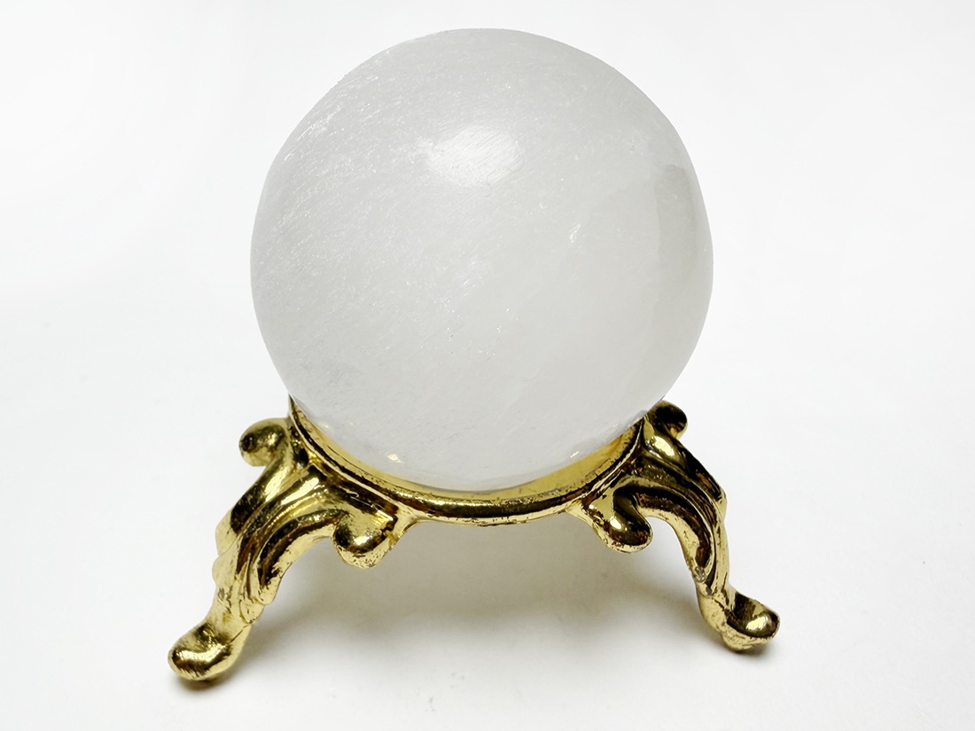 モロッコ産 セレナイト 36mm 丸玉 / Selenite Sphere