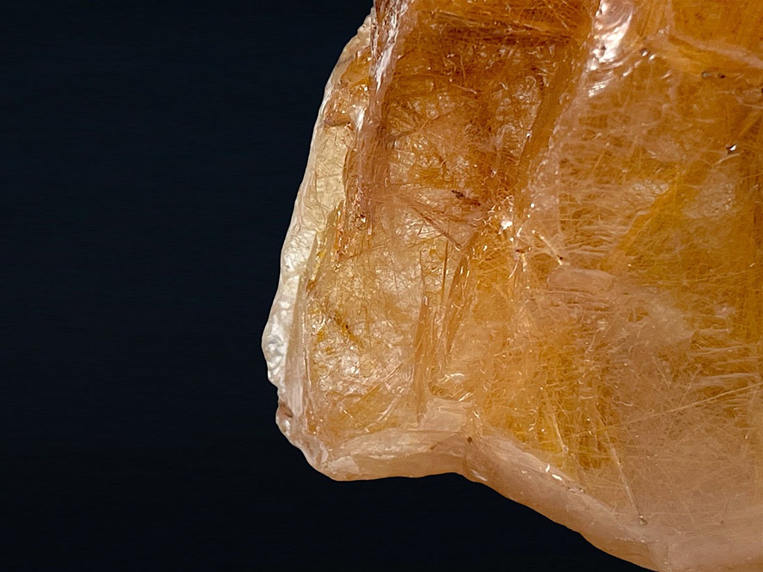 ブラジル産 ルチルクォーツ ( 金鉱石入り水晶 )/Rutilated Quartz