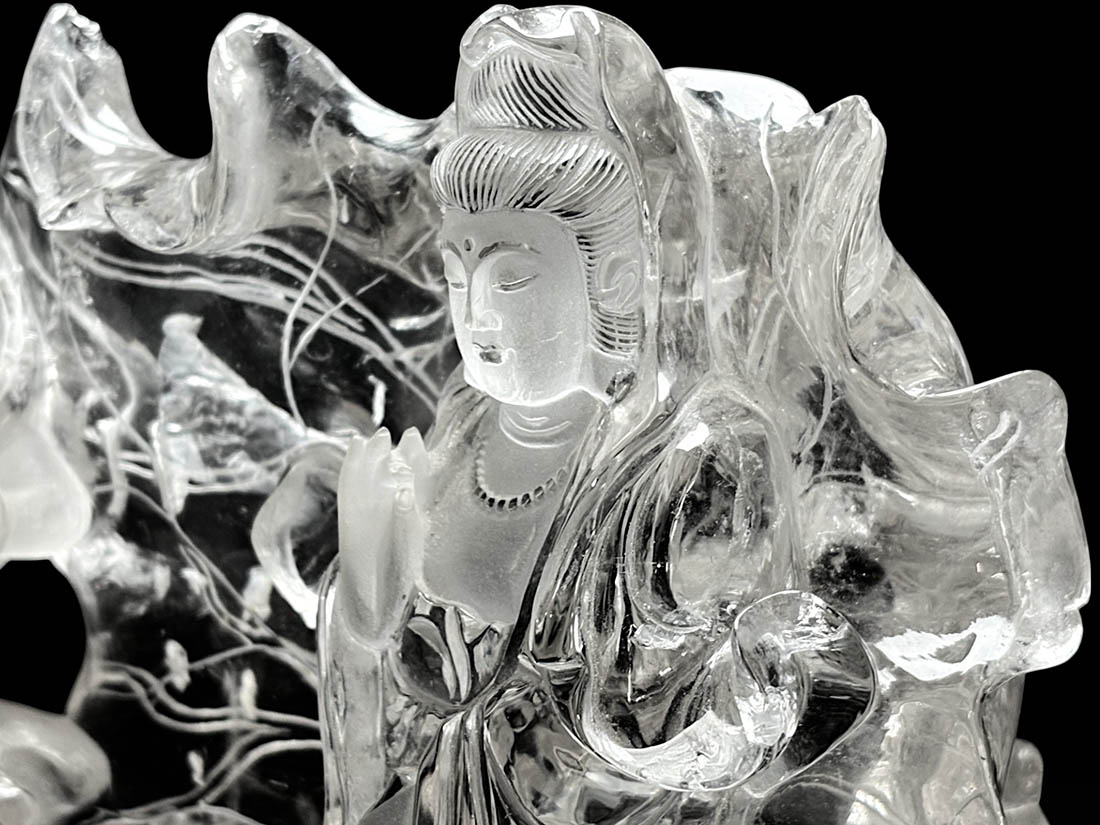 高品質　観音水晶　置物　約12cm 水晶観音菩薩 – Kou crystal shop – 【公式通販】パワーストーン