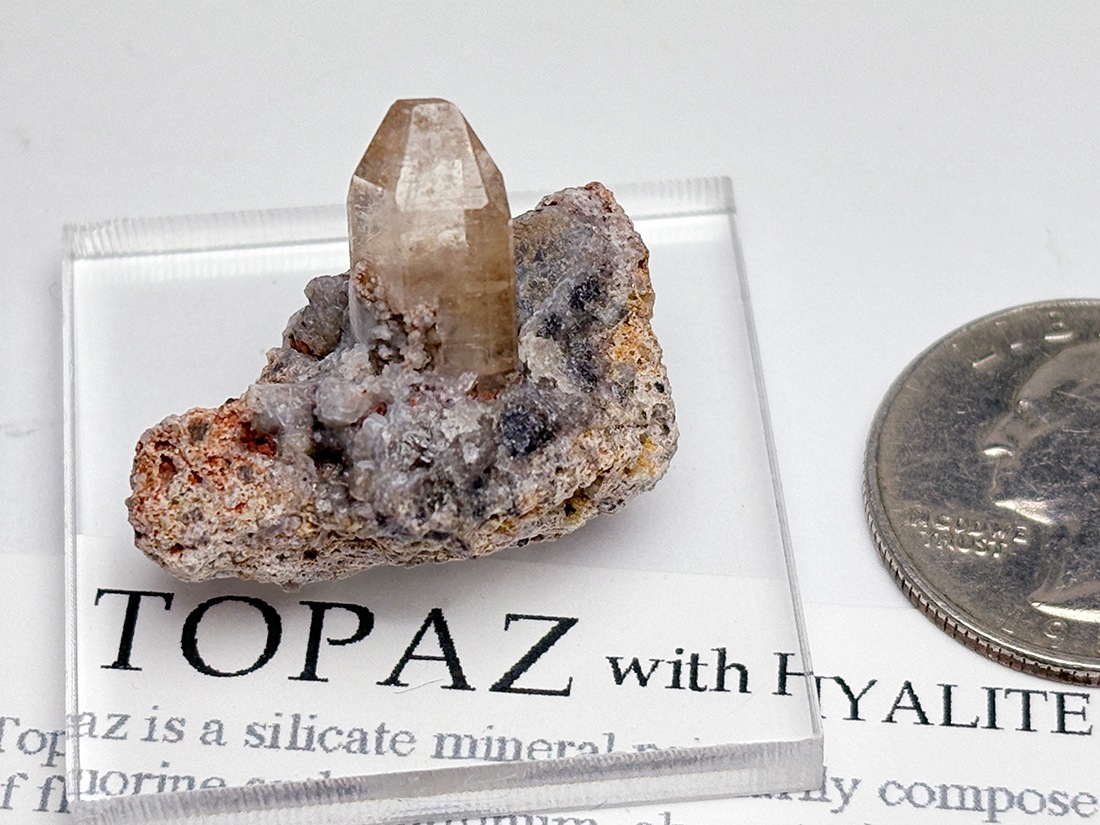 メキシコ産 トパーズ with ハイアライトオパール / Topaz with Hyalite