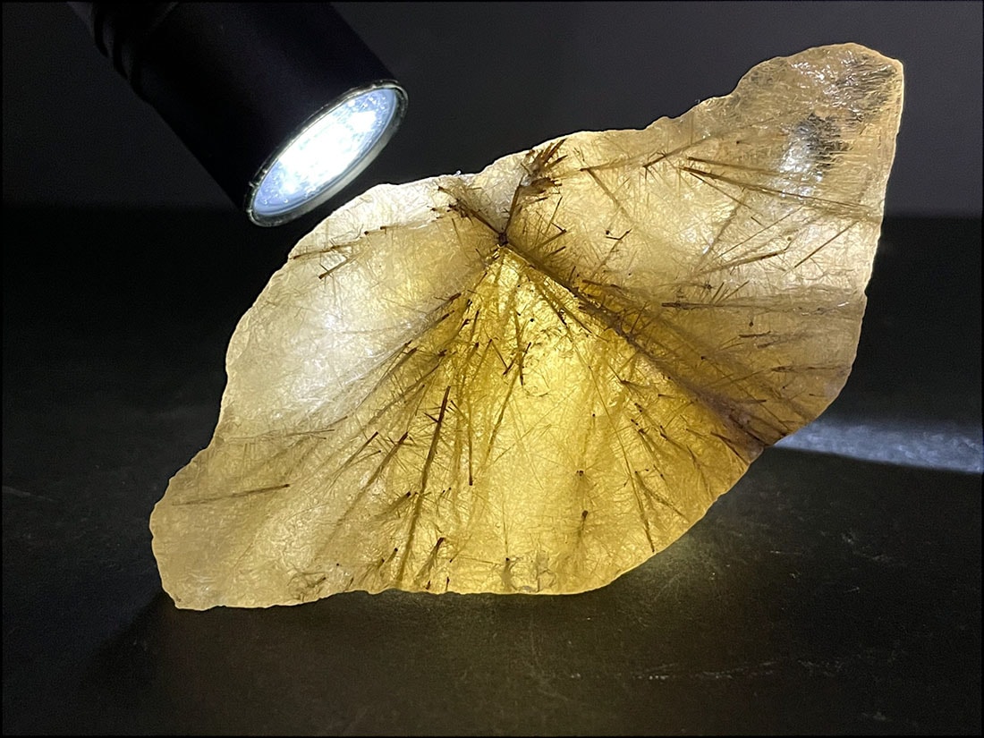 ブラジル産 ルチルクォーツ ( 金鉱石入り水晶 )/Rutilated Quartz