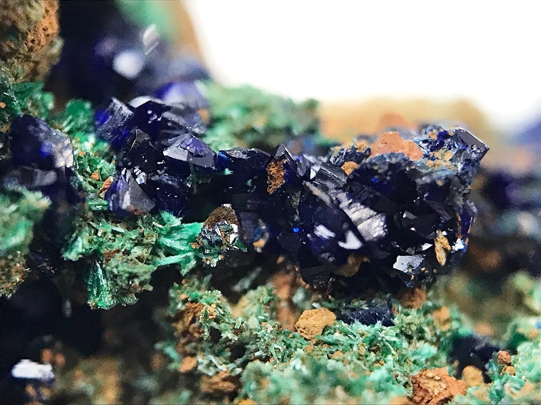 安徽省産アズライト with マラカイト/Azurite with Malachite