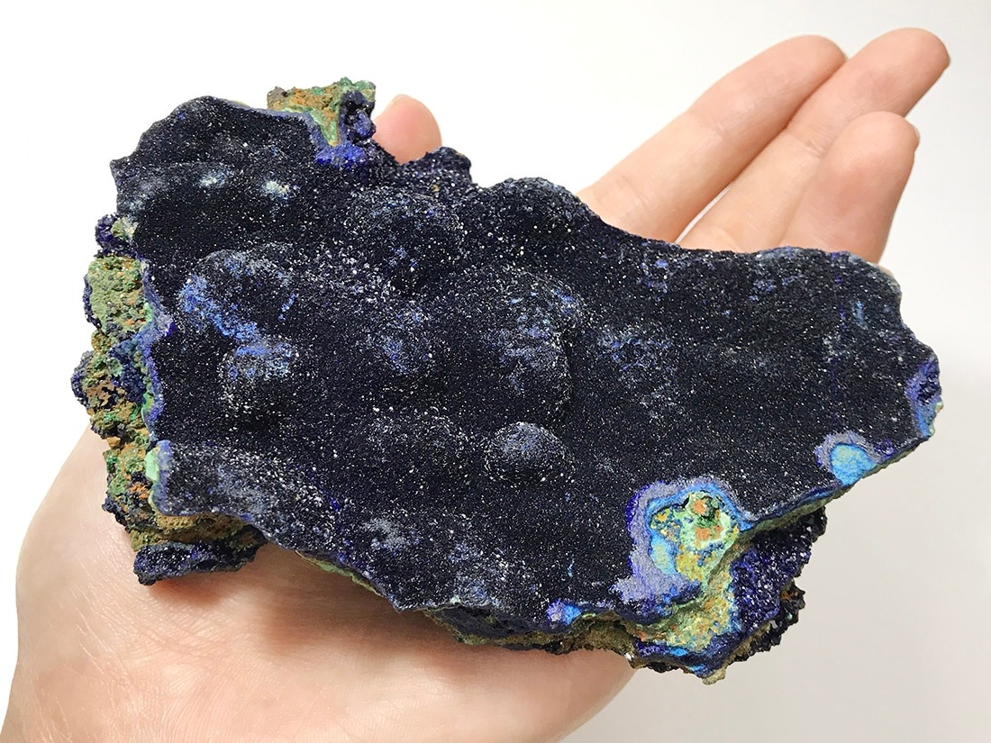 中国安徽省産 アズライトマラカイト原石 安徽省産アズライト with マラカイト/Azurite with Malachite