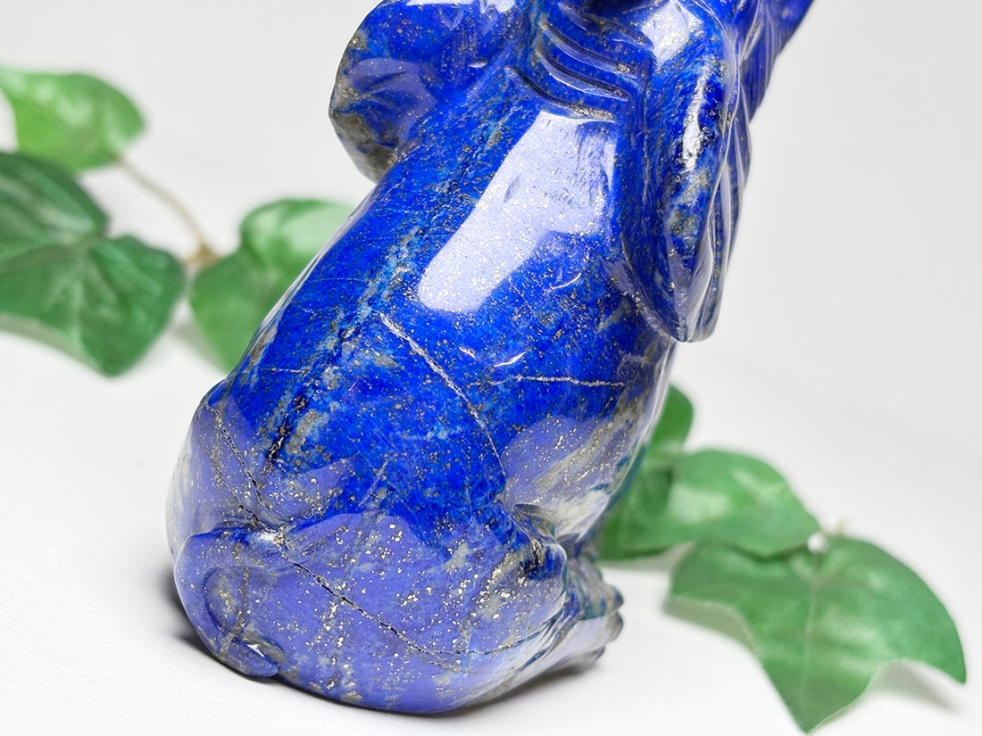 アフガニスタン産 ラピスラズリ 象彫刻 / Lapis Lazuli