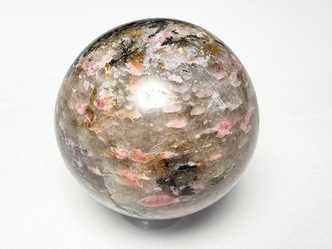 超希少☆ロードナイト　51ミリ丸玉　天然石 ロードナイトinクォーツ 37mm 丸玉 / Rhodonite in Quartz