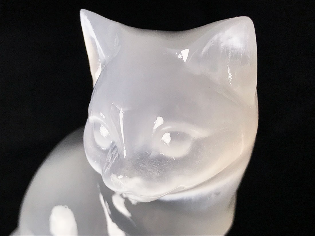 セレナイト ねこ型彫刻 アソート/Selenite