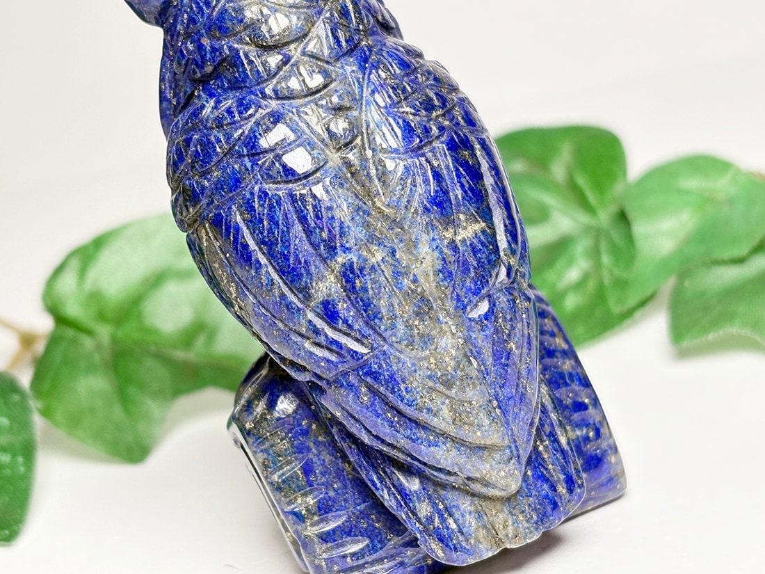 アフガニスタン産 ラピスラズリ フクロウ彫刻 / Lapis Lazuli