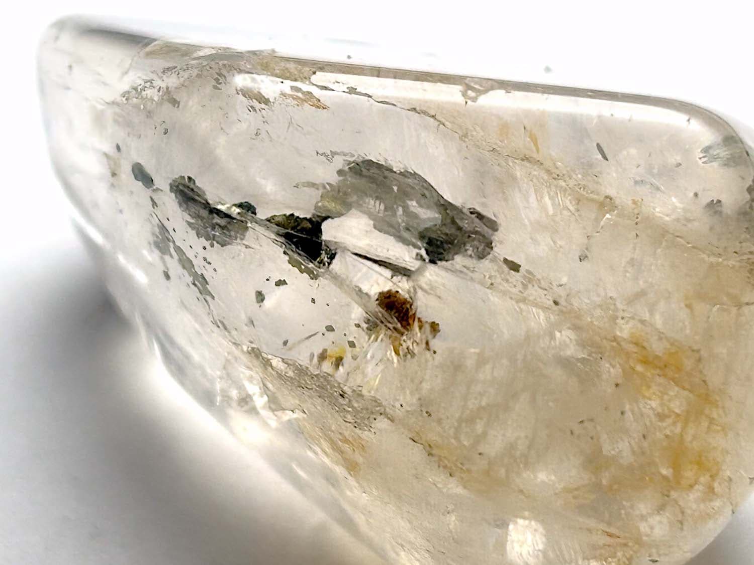 マーカサイトinクォーツ タンブル / Marcasite in Quartz