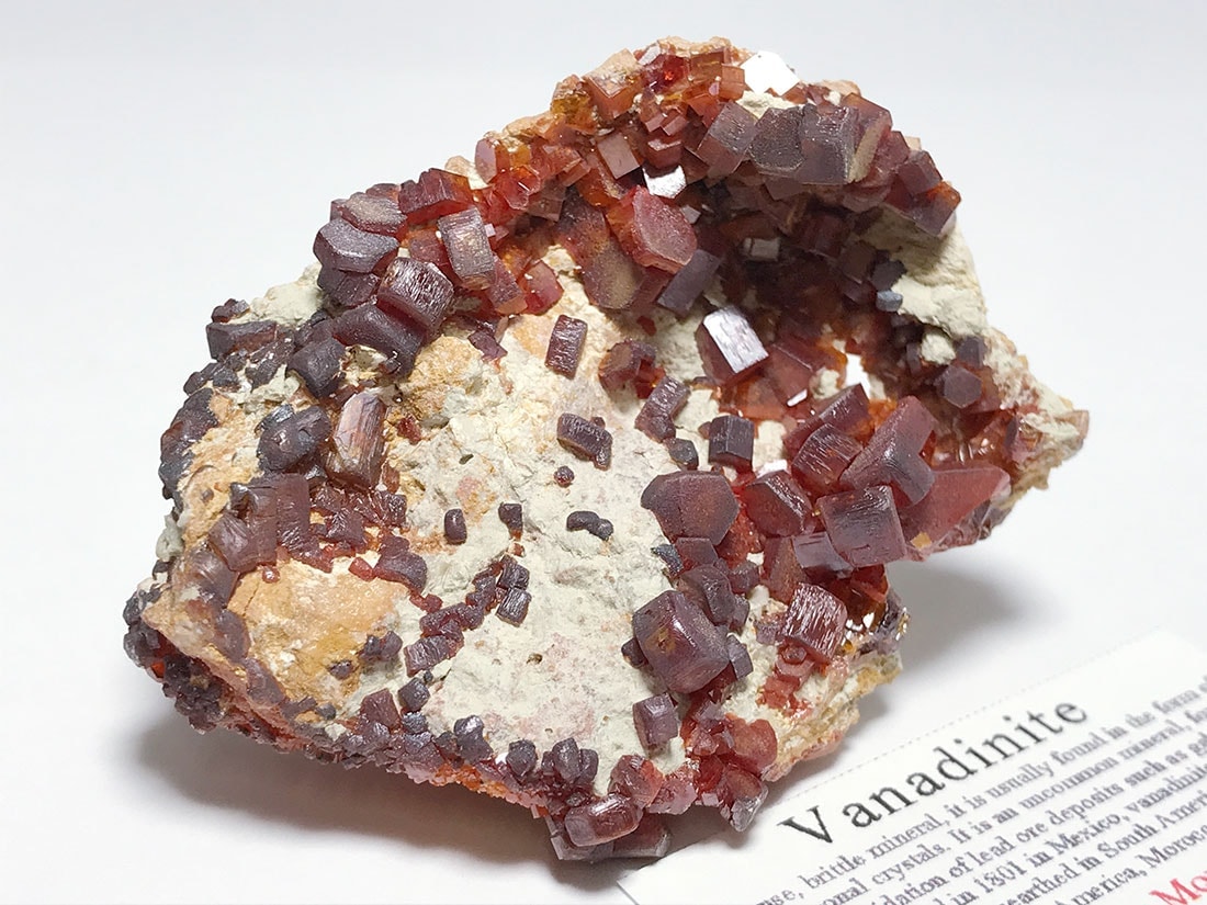 高品質　モロッコ産　バナディナイト　50g　バナジナイト　標本　② モロッコ産 バナディナイト | 鉱物標本,ハ行,バナディナイト/バナジン