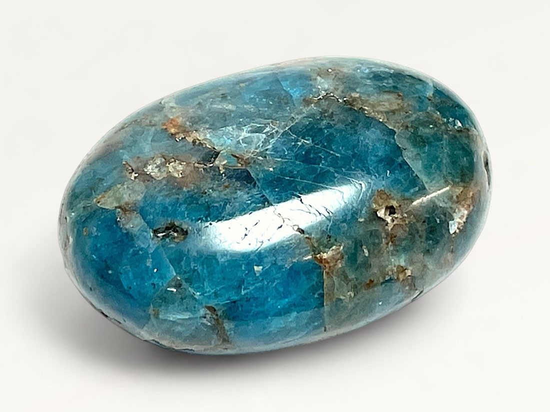 マダガスカル産 ブルーアパタイト タンブル 2個セット (燐灰石) /Apatite