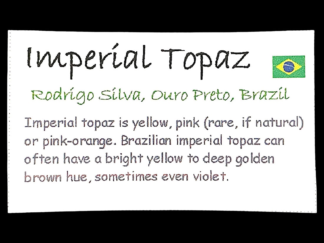 ブラジル産 インペリアルトパーズ/Imperial Topaz (蛍光)