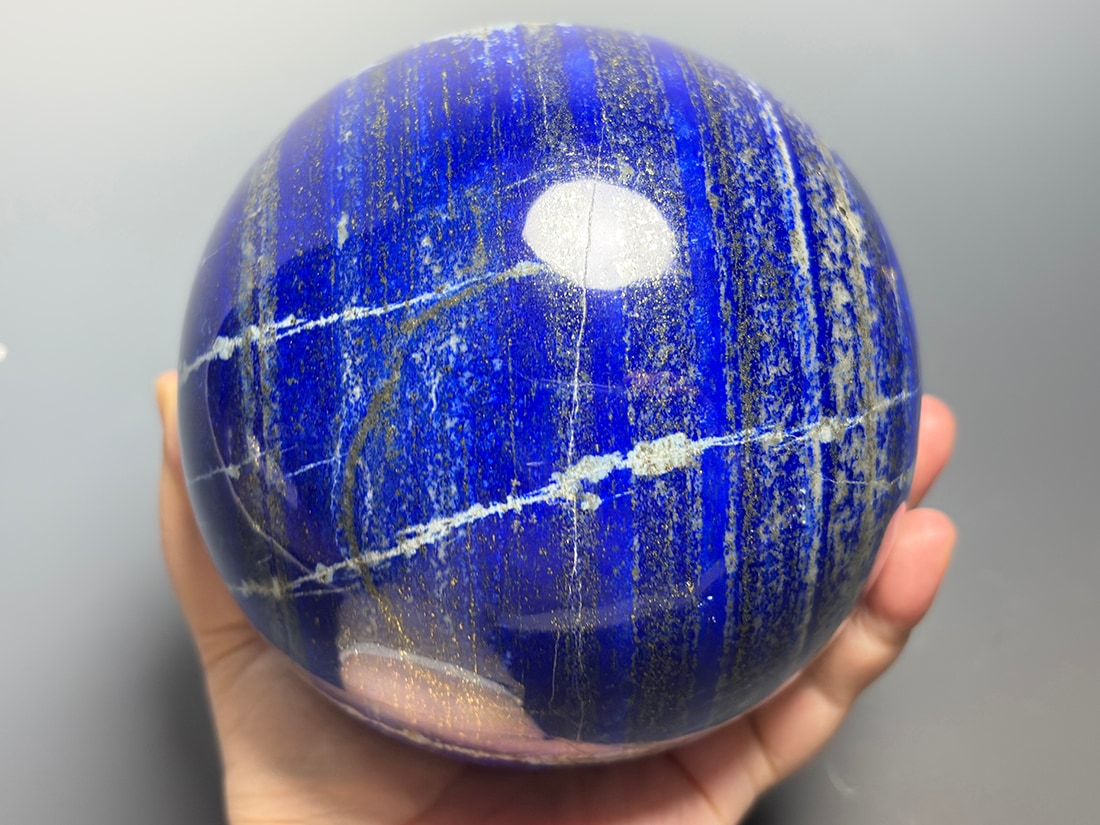 アフガニスタン産 ラピスラズリ 125mm丸玉 / Lapis Lazuli Sphere