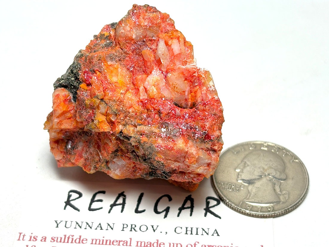 雲南省産 リアルガー ( 鶏冠石 )/ Realger