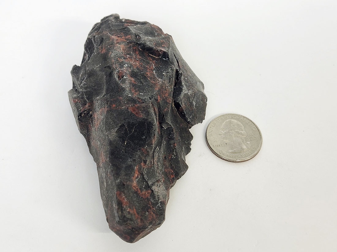 北海道白滝村(旧)産 黒曜石(花十勝/紅十勝石)