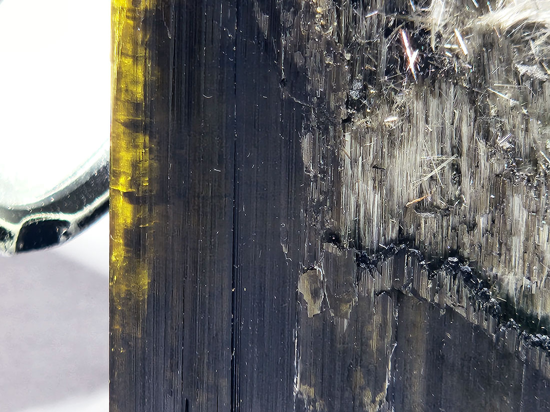 ブラジル産 ピナコイドトルマリン (毛鉱状) / Pinacoid Termination Elbaite Tourmaline