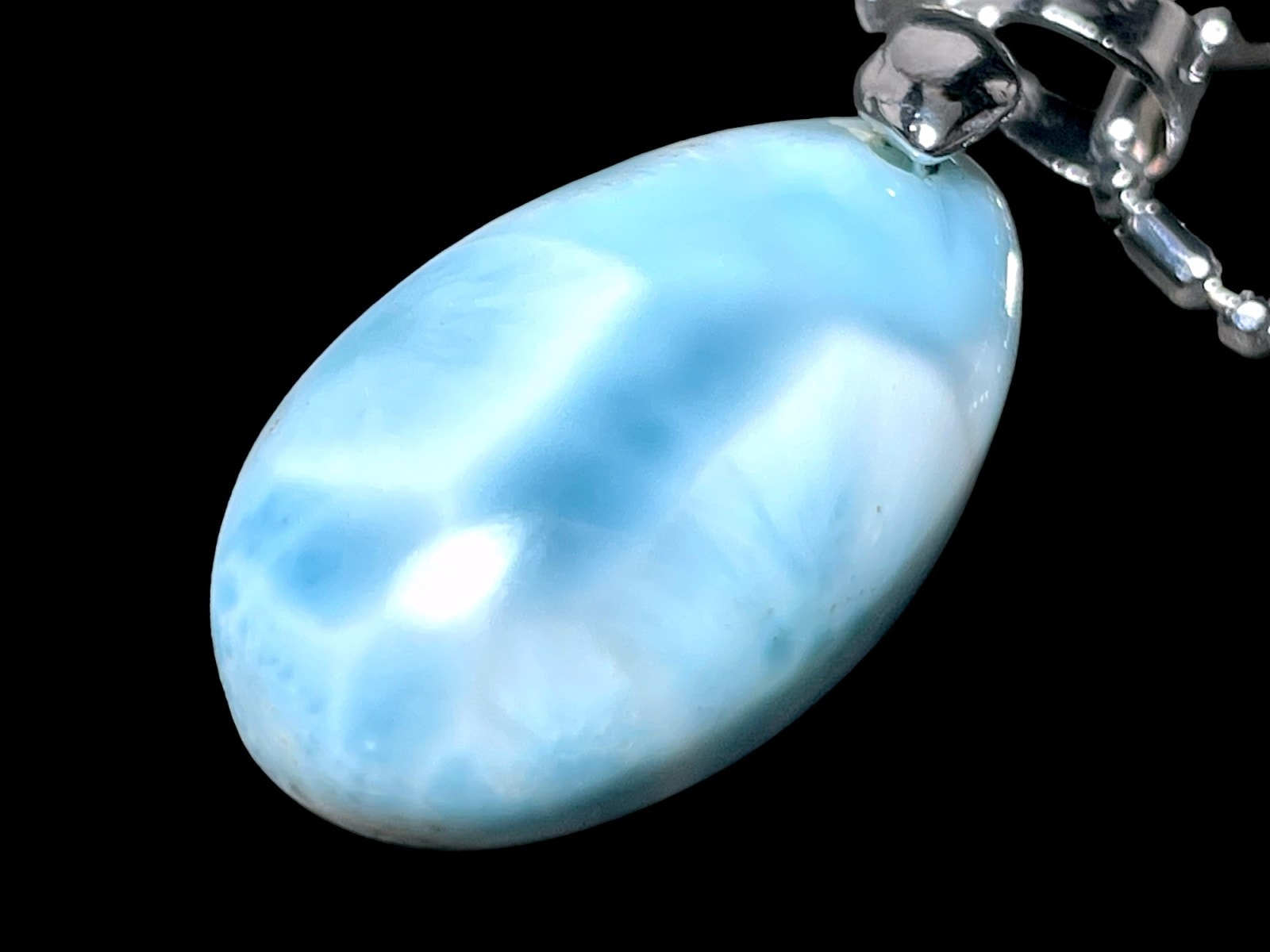 高品質　ドミニカ共和国産◇ラリマー◇ペンダントトップ 高品質】 ドミニカ共和国産 ラリマー ペンダントトップ