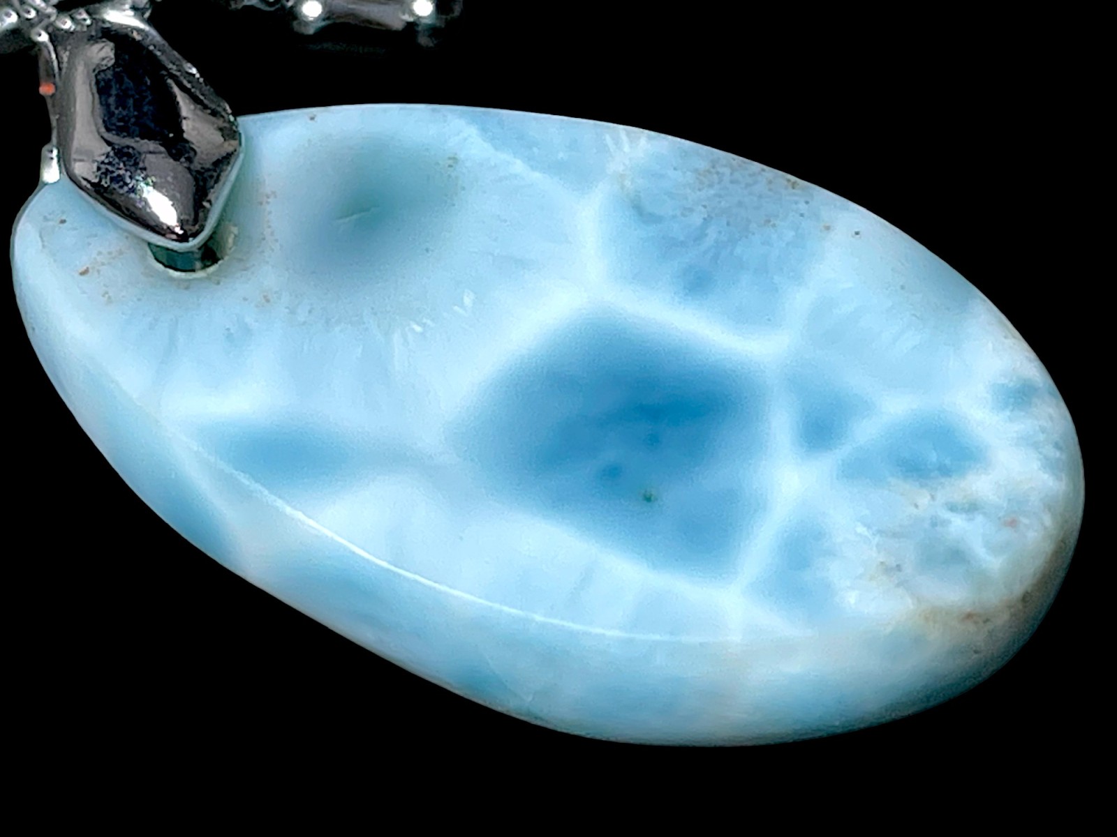 高品質　ドミニカ共和国産◇ラリマー◇ペンダントトップ 高品質】 ドミニカ共和国産 ラリマー ペンダントトップ