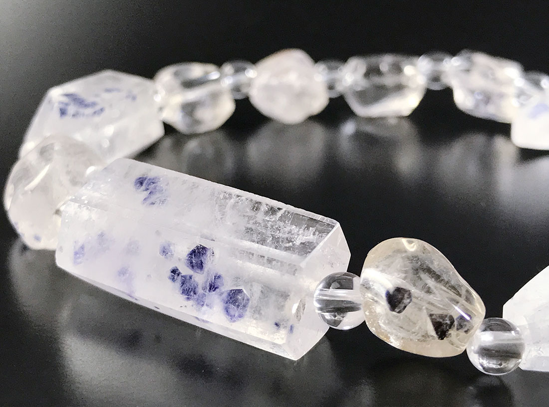 フローライトinクォーツ ブレスレット(不定形) / Fluorite in Quartz