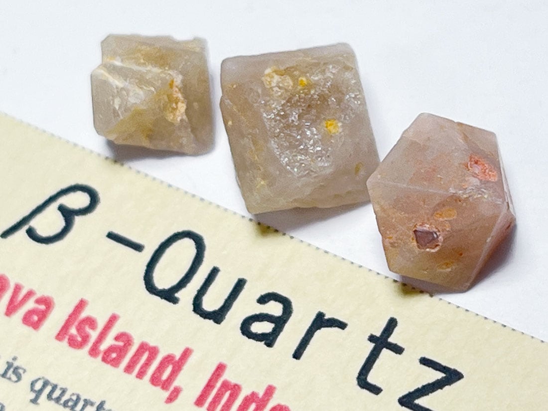 ベータ水晶　高温水晶　ベータクォーツ 最高品質高温水晶(β-Quartz) West Java, Indonesia 産 ｜石の