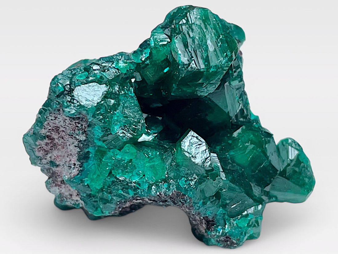 コンゴ産 ダイオプテーズ 母岩付き