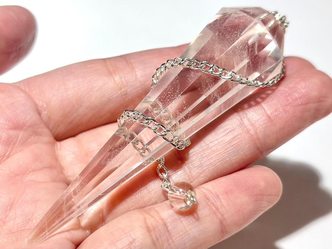 ヒマラヤ水晶 ペンデュラム 8cm / Himalayan Quartz Pendulum
