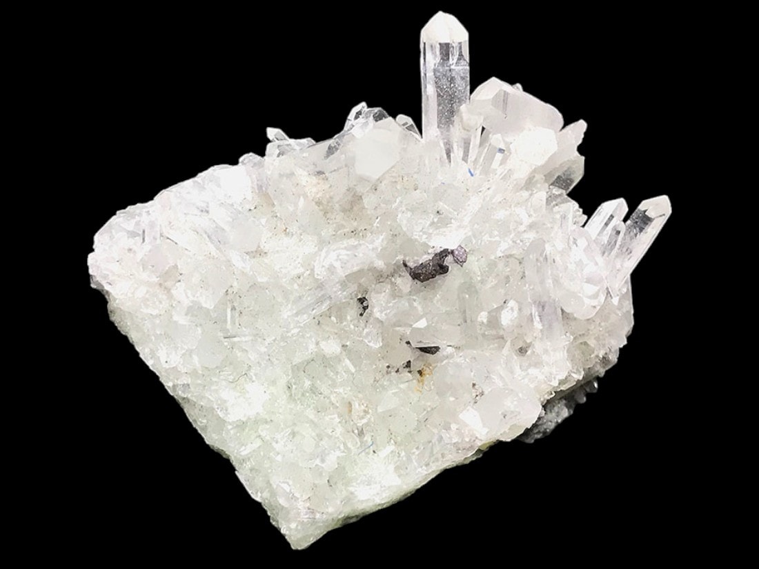 ペルー産 フックサイト with 水晶 クラスター / Fuchsite with Quartz