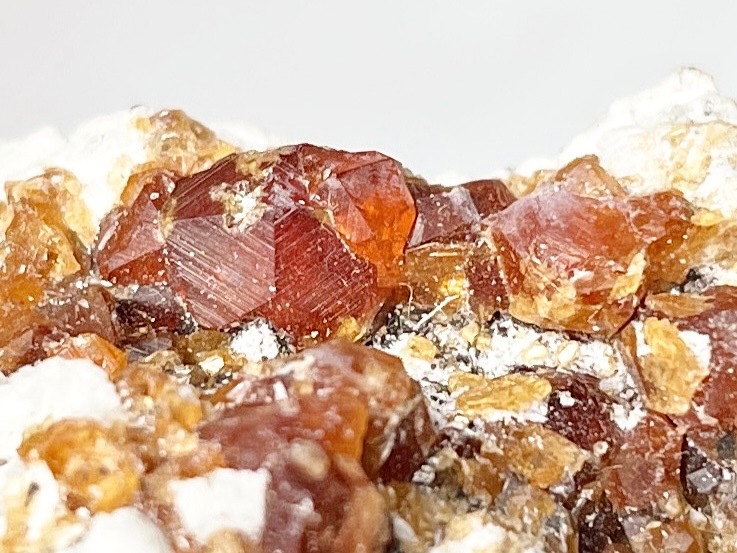 福建省産 スぺサルチンガーネット with スモーキークォーツ (満