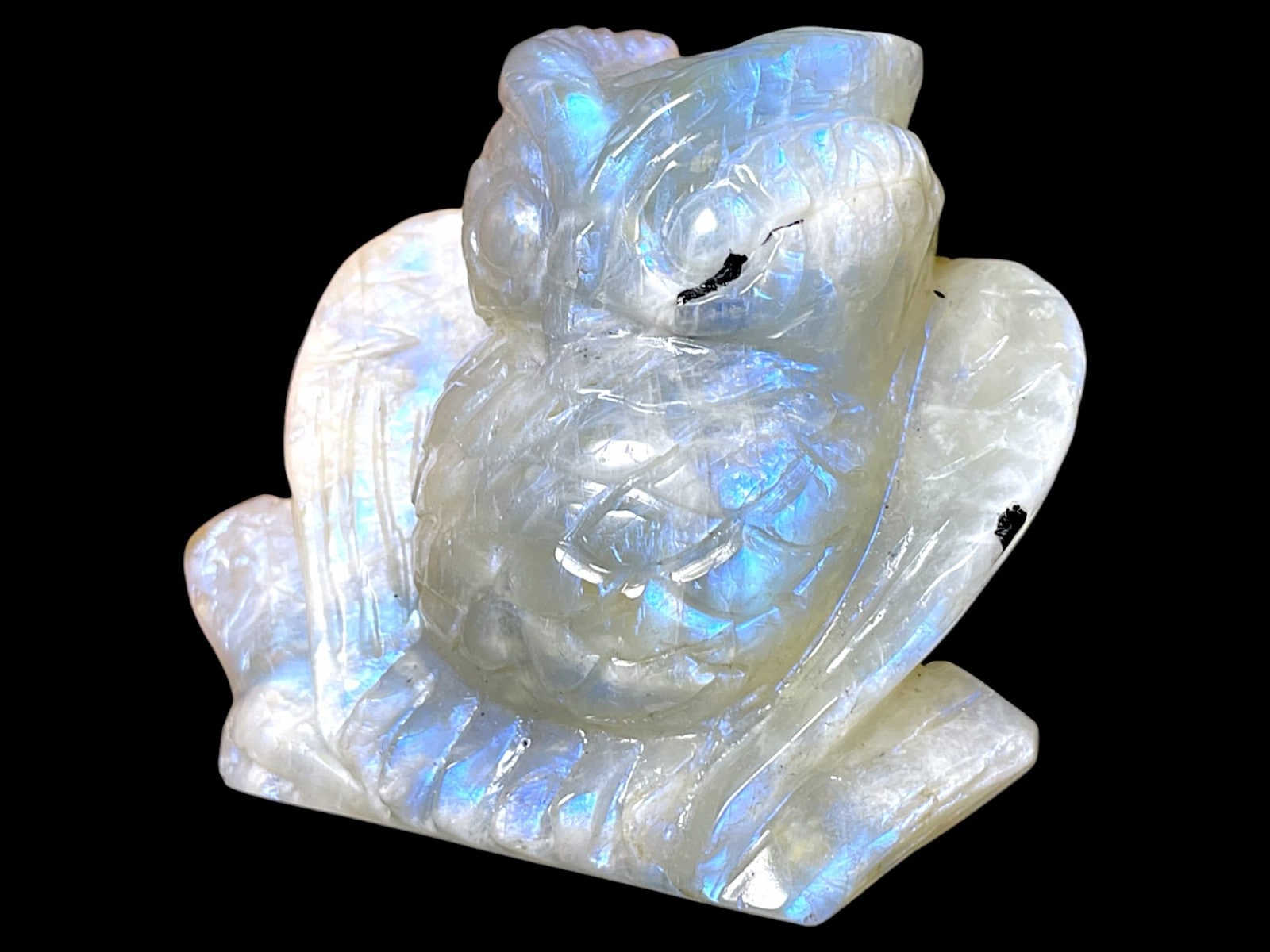 水晶　置物　虹入り水晶　鯉彫り　カービング　ライモナイトインクォーツ 水晶 置物 虹入り水晶 鯉彫り カービング ライモナイトイン