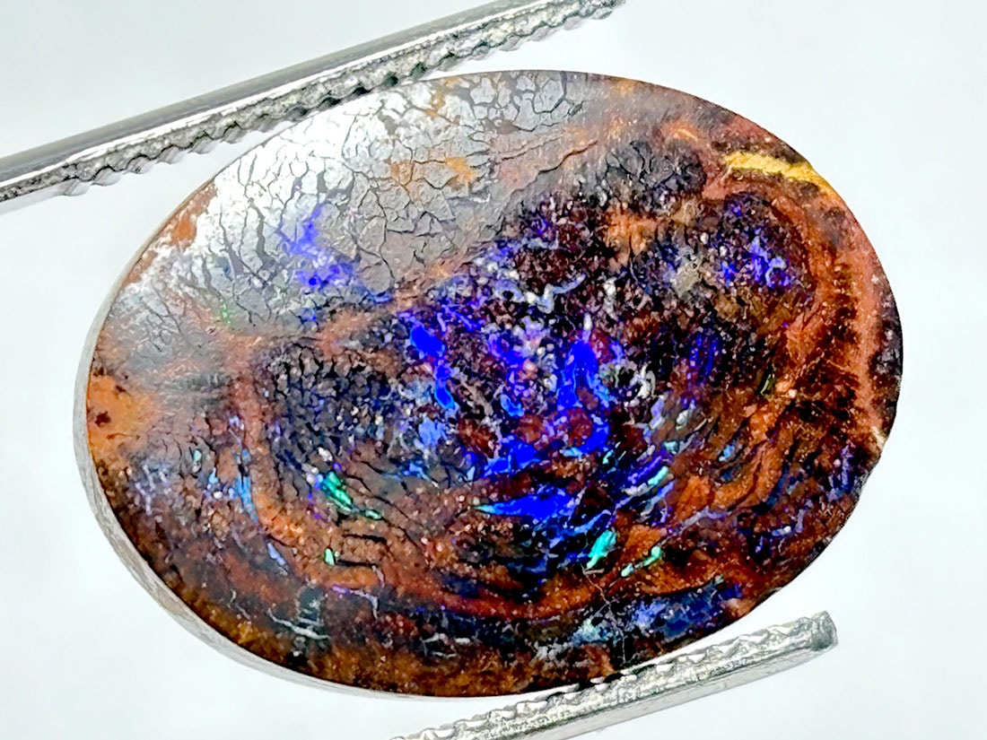 ボルダーオパール　Boulder Opal  オーストラリア　#A52 オーストラリア産 ボルダーオパール ルース / Boulder Opal