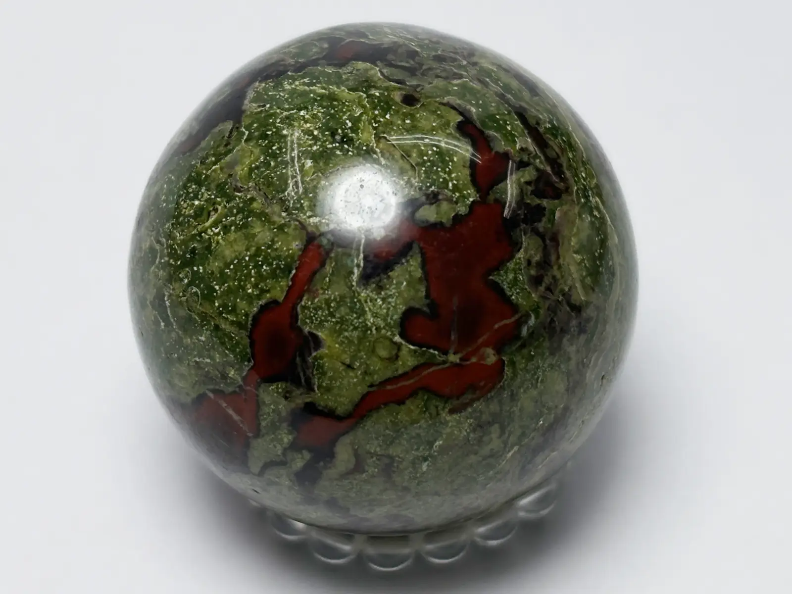 【天然石】台座付き ドラゴンブラッドジャスパー 龍血石 ドラゴンブラッドジャスパー 30mm丸玉 /Dragon Blood Stone Sphere