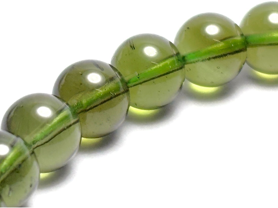 チェコ産 モルダバイト 6mm ブレスレット / Moldavite